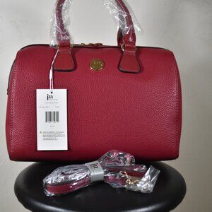 Jessica Moore Venture Satchel Burgundy berry Color